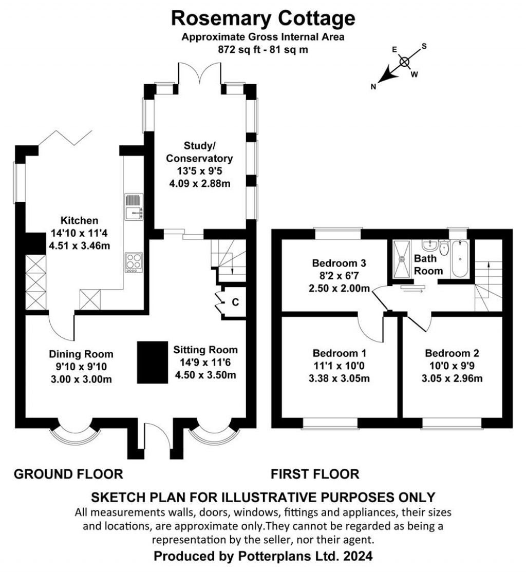 Floorplans For Bembridge, Isle of Wight
