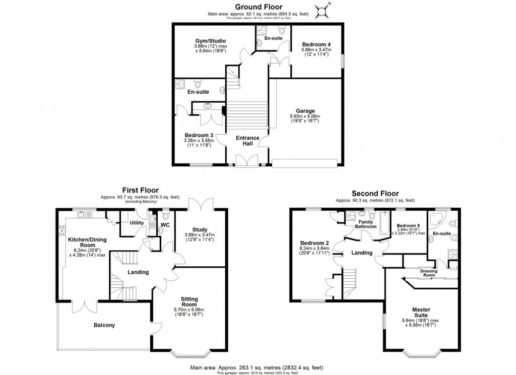 Floorplans For Stoneleigh Drive, Torquay