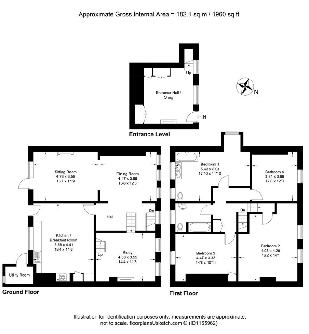 Floorplans For Church Road, Stoke Fleming