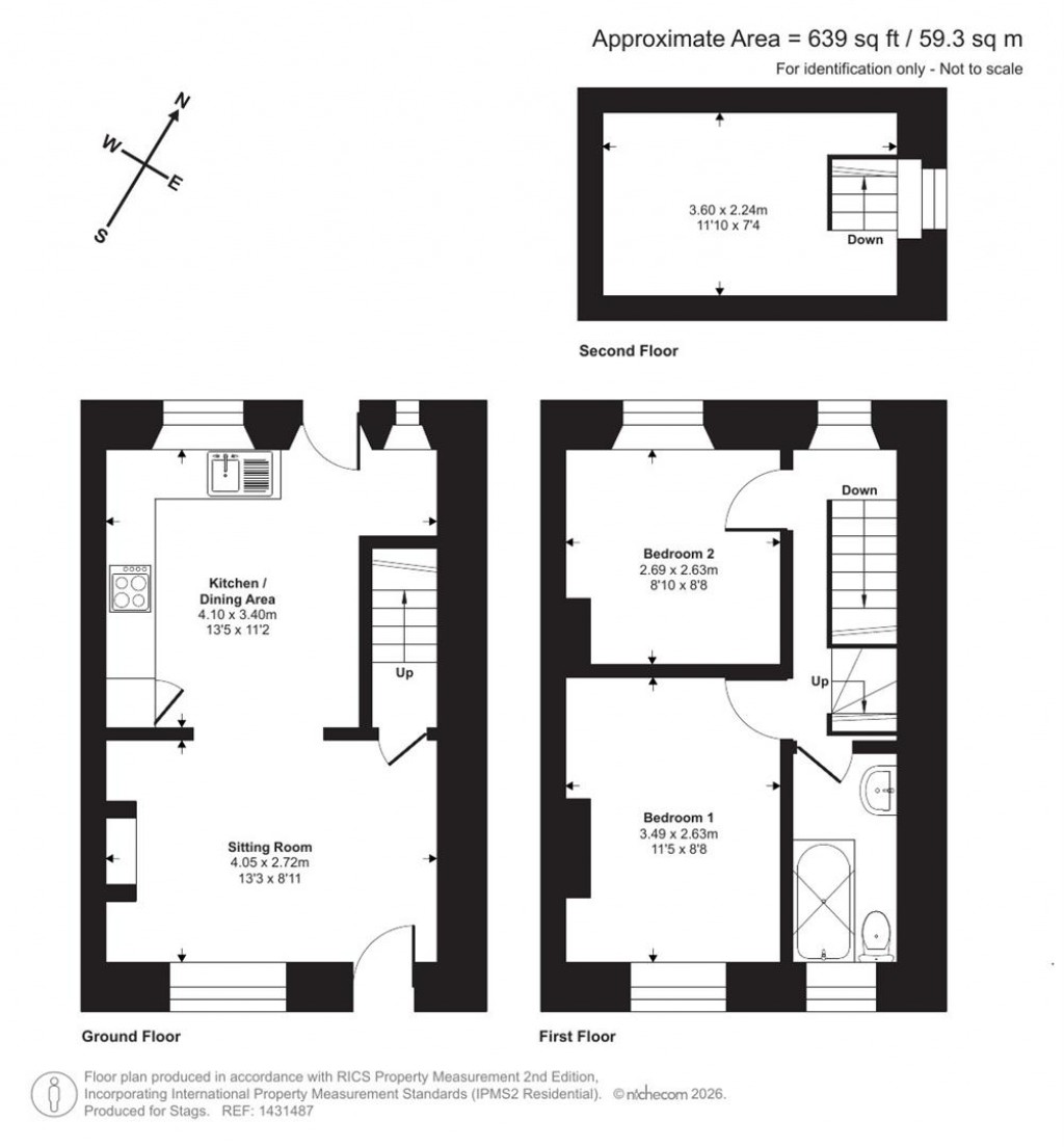 Floorplans For Laburnum Cottage, Wellington