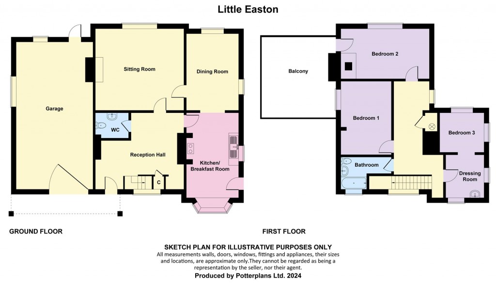 Floorplans For Freshwater Bay, Isle of Wight