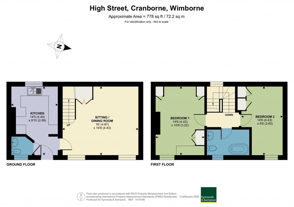 Floorplans For High Street, Cranborne, Wimborne