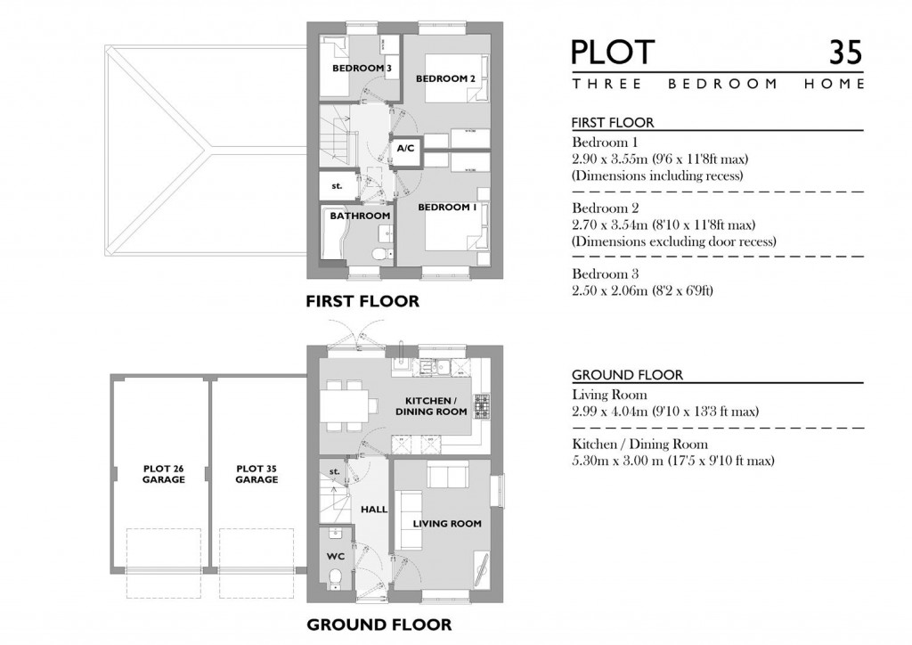 Floorplans For Hendra Court, Poundbury, Dorchester
