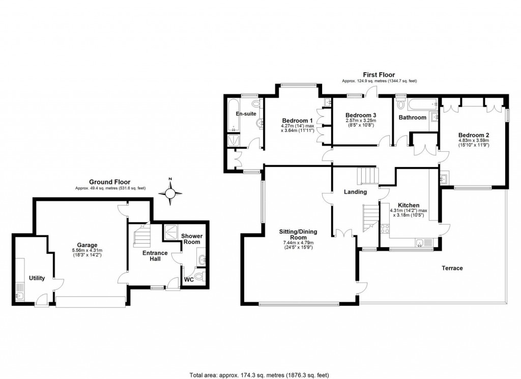 Floorplans For Riverside Road, Dittisham