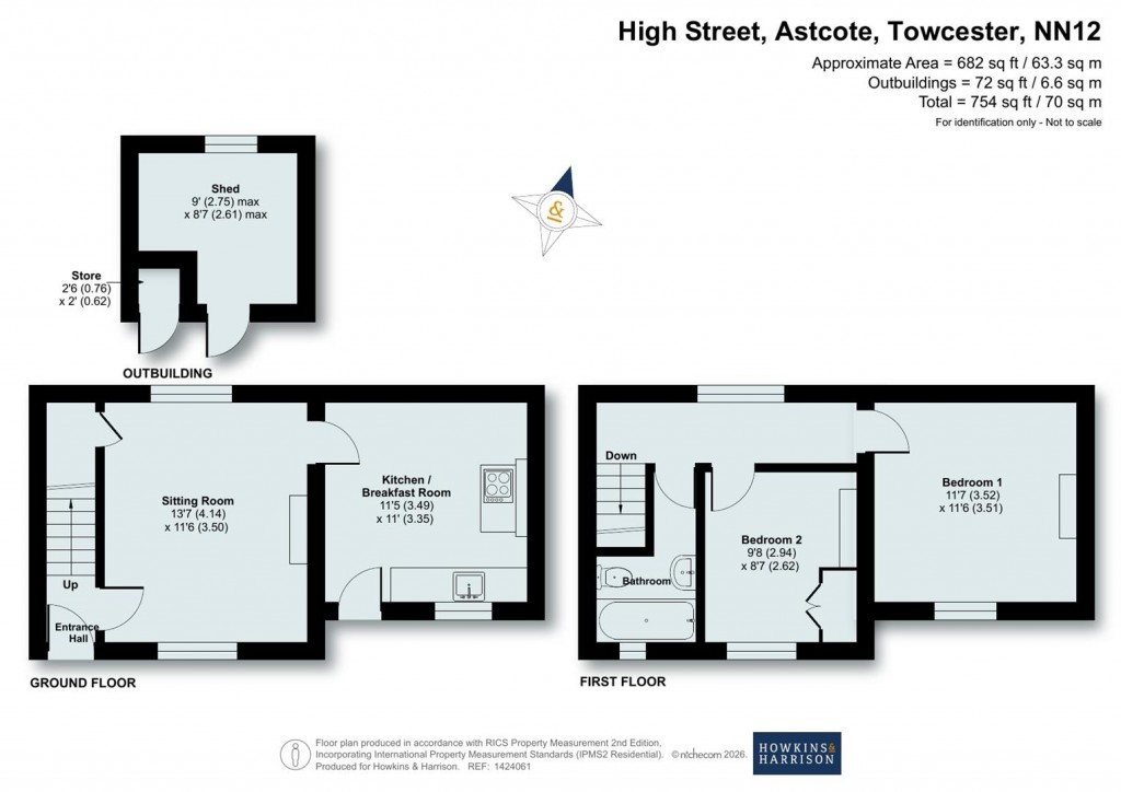 Floorplans For High Street, Astcote, NN12