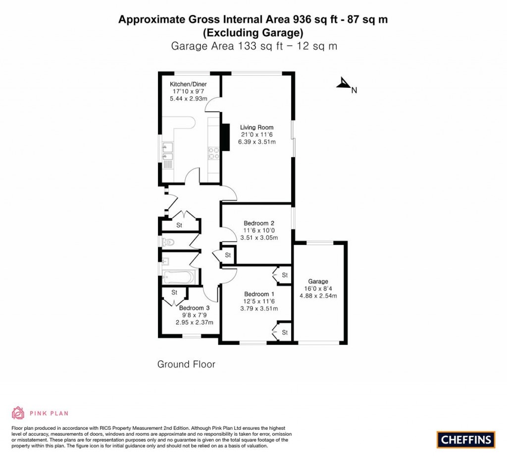 Floorplans For High Street, Tadlow, Royston