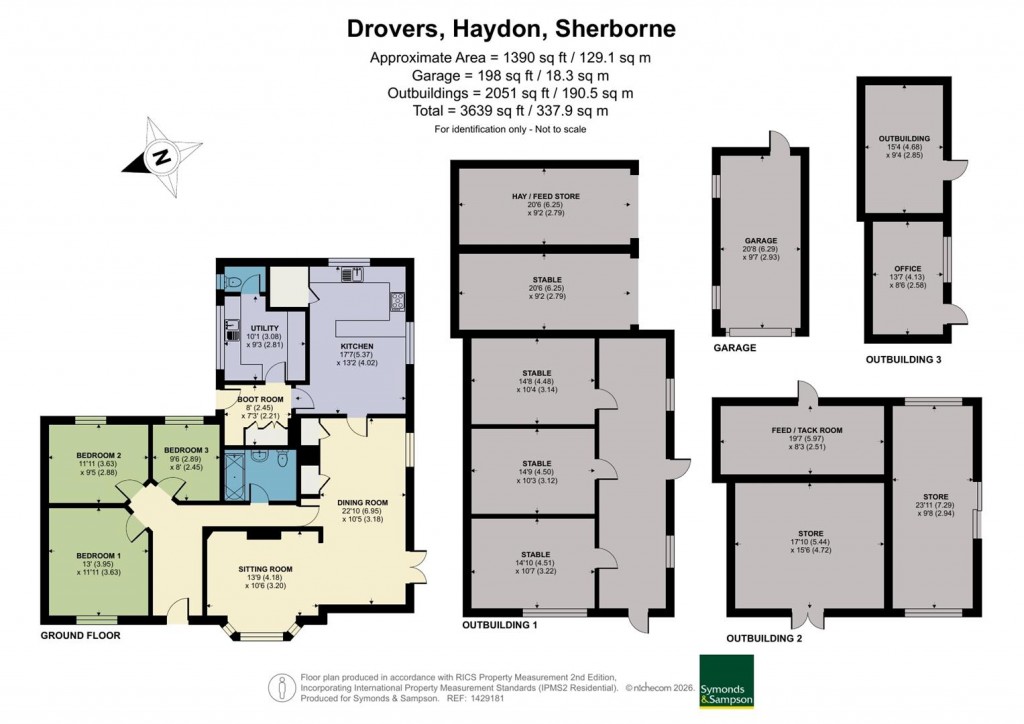 Floorplans For Haydon, Sherborne, Dorset