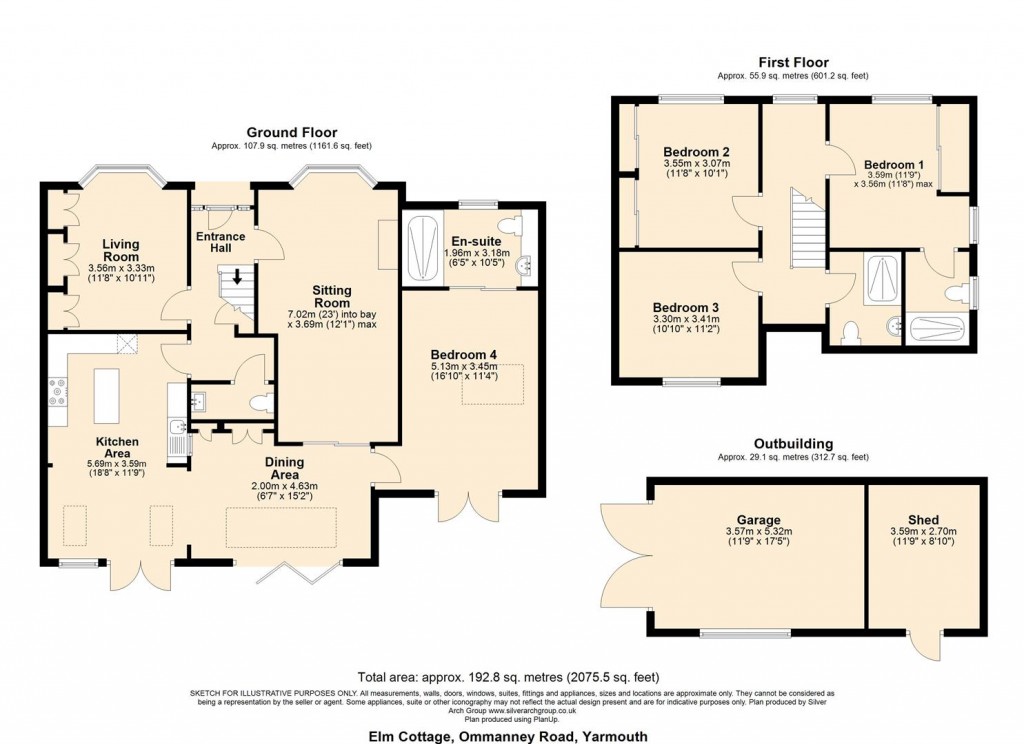 Floorplans For Yarmouth, Isle of Wight
