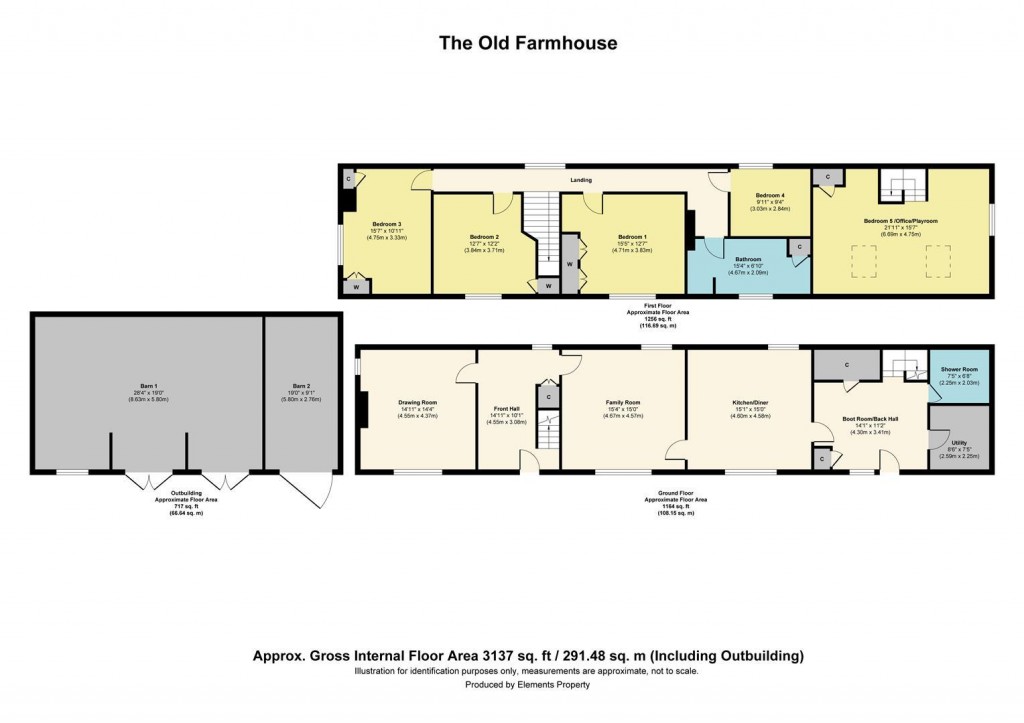Floorplans For Washdyke Lane, Fulbeck, Grantham