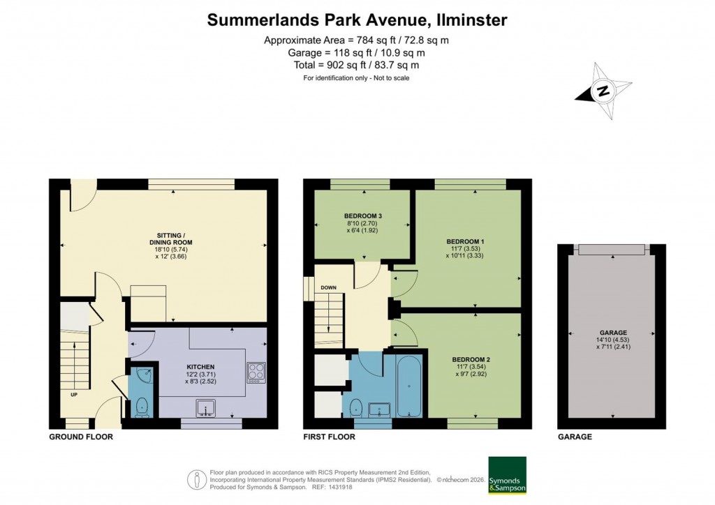 Floorplans For Summerlands Park Avenue, Ilminster