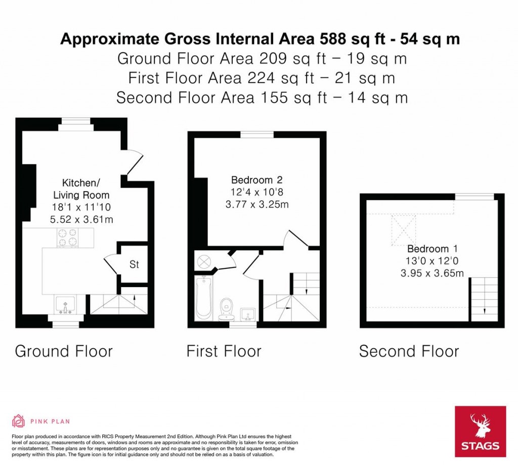 Floorplans For Leechwell Street, Totnes
