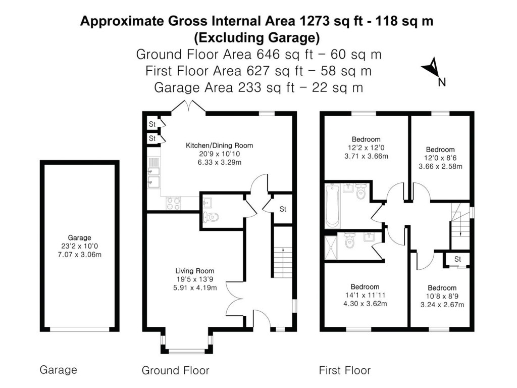 Floorplans For Sativus Close, Saffron Walden