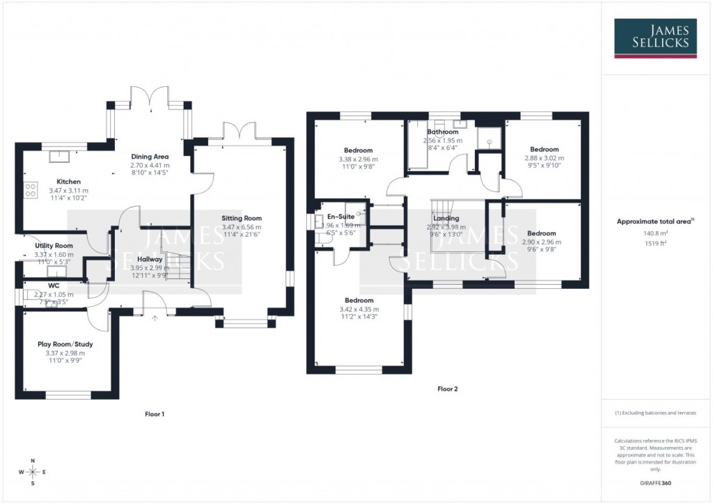 Floorplans For Harris Drive, Houghton on the Hill, Leicestershire