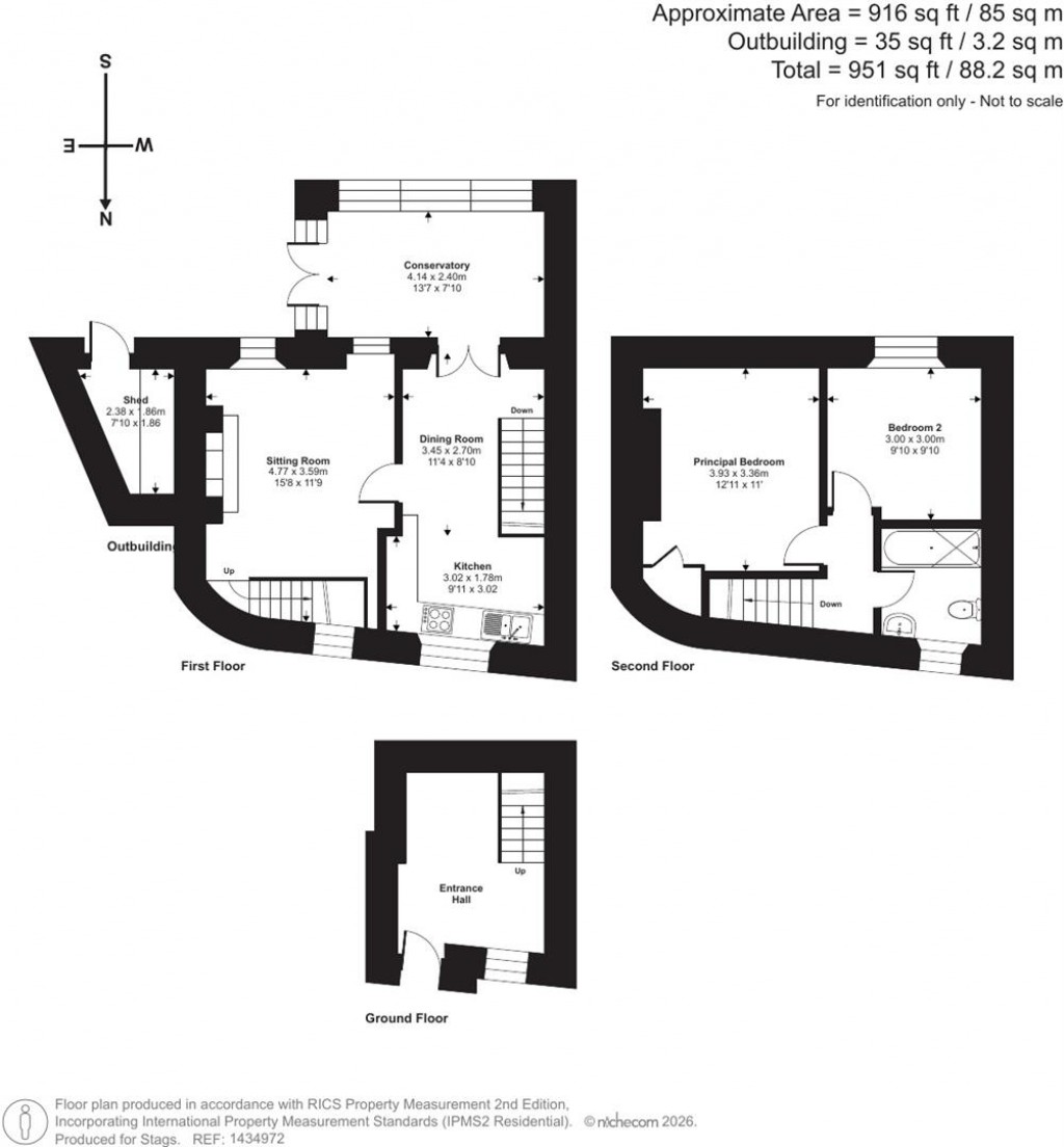 Floorplans For Turnpike, Milverton, Taunton