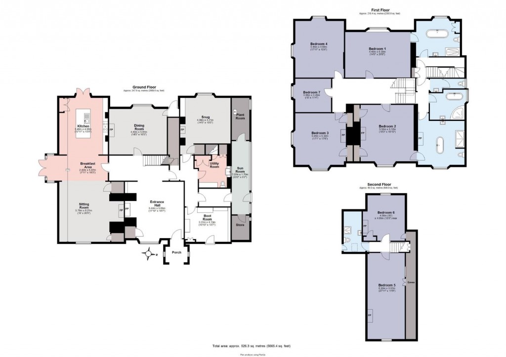 Floorplans For Bolham, Tiverton