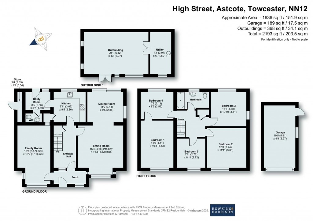 Floorplans For High Street, Astcote, NN12