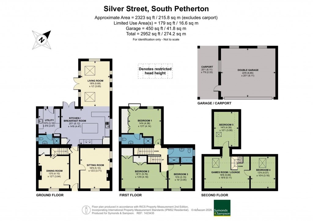 Floorplans For Silver Street, South Petherton, Somerset
