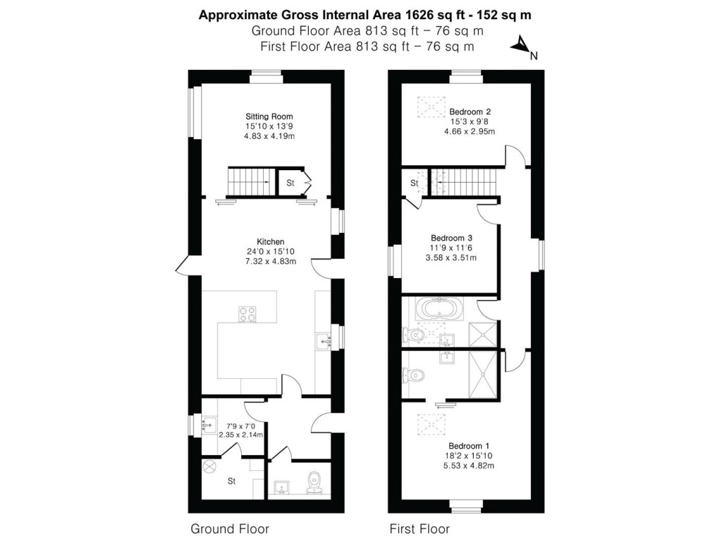 Floorplans For Reddaway, Sticklepath, Okehampton