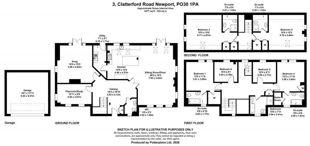 Floorplans For Clatterford Road, Newport