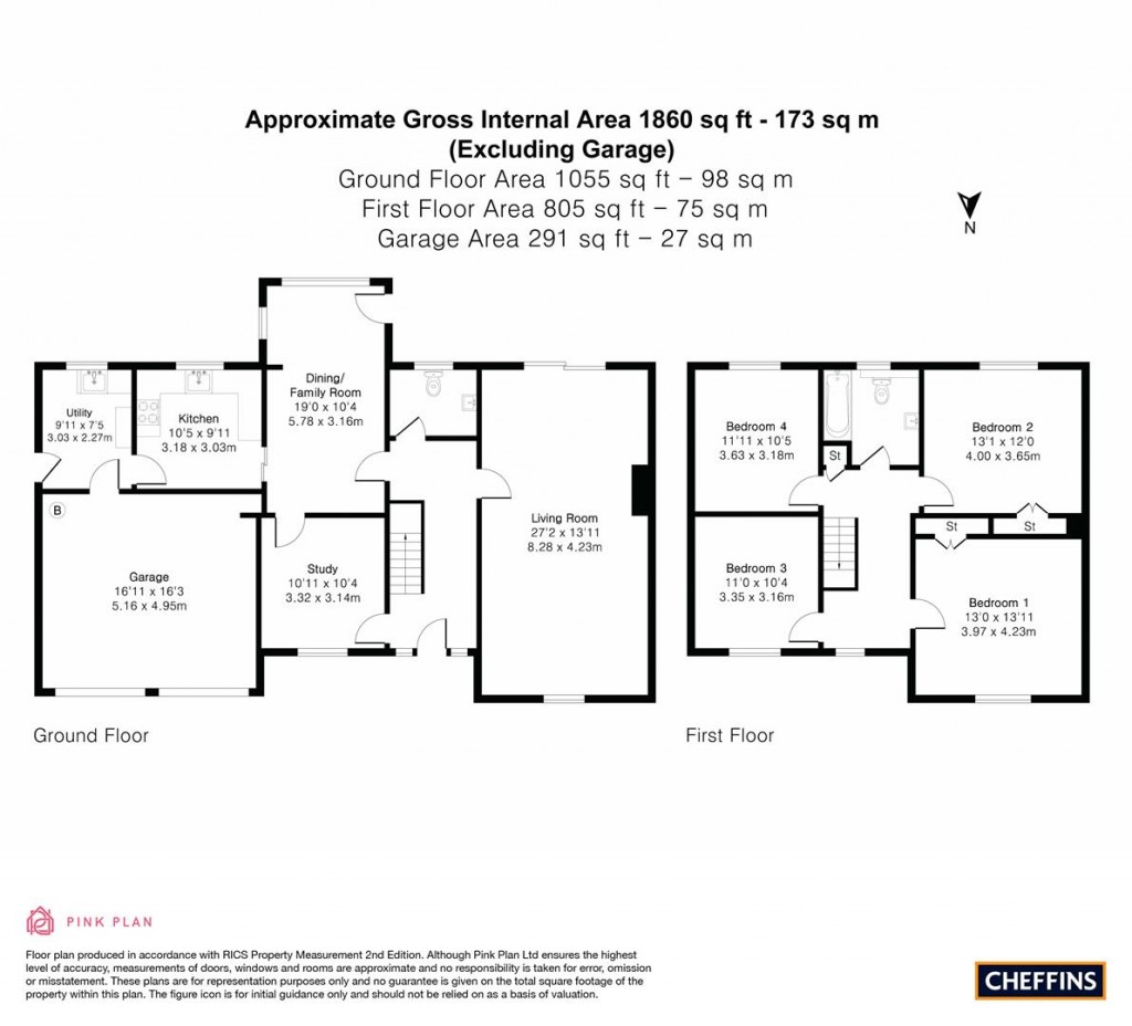 Floorplans For The Brambles, Balsham, Cambridge