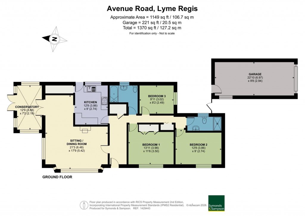 Floorplans For Avenue Road, Lyme Regis