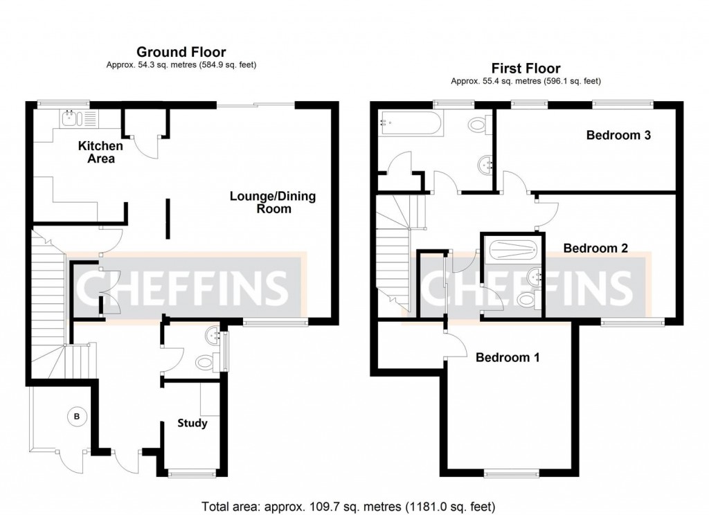 Floorplans For Gunning Road, Ely