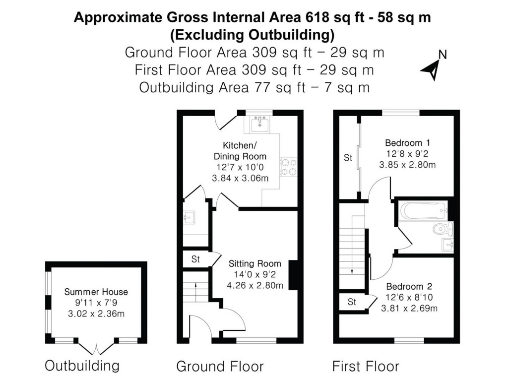 Floorplans For Cornfield Way, North Tawton