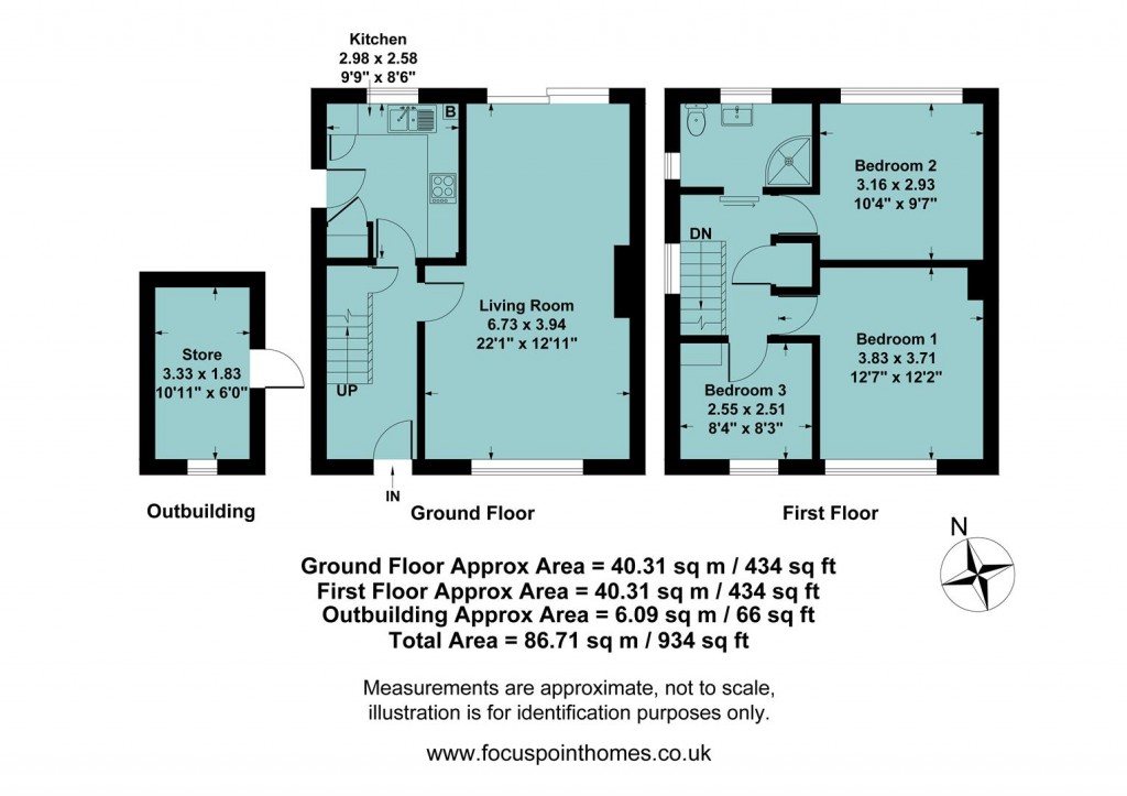 Floorplans For Kenilworth Way, Banbury