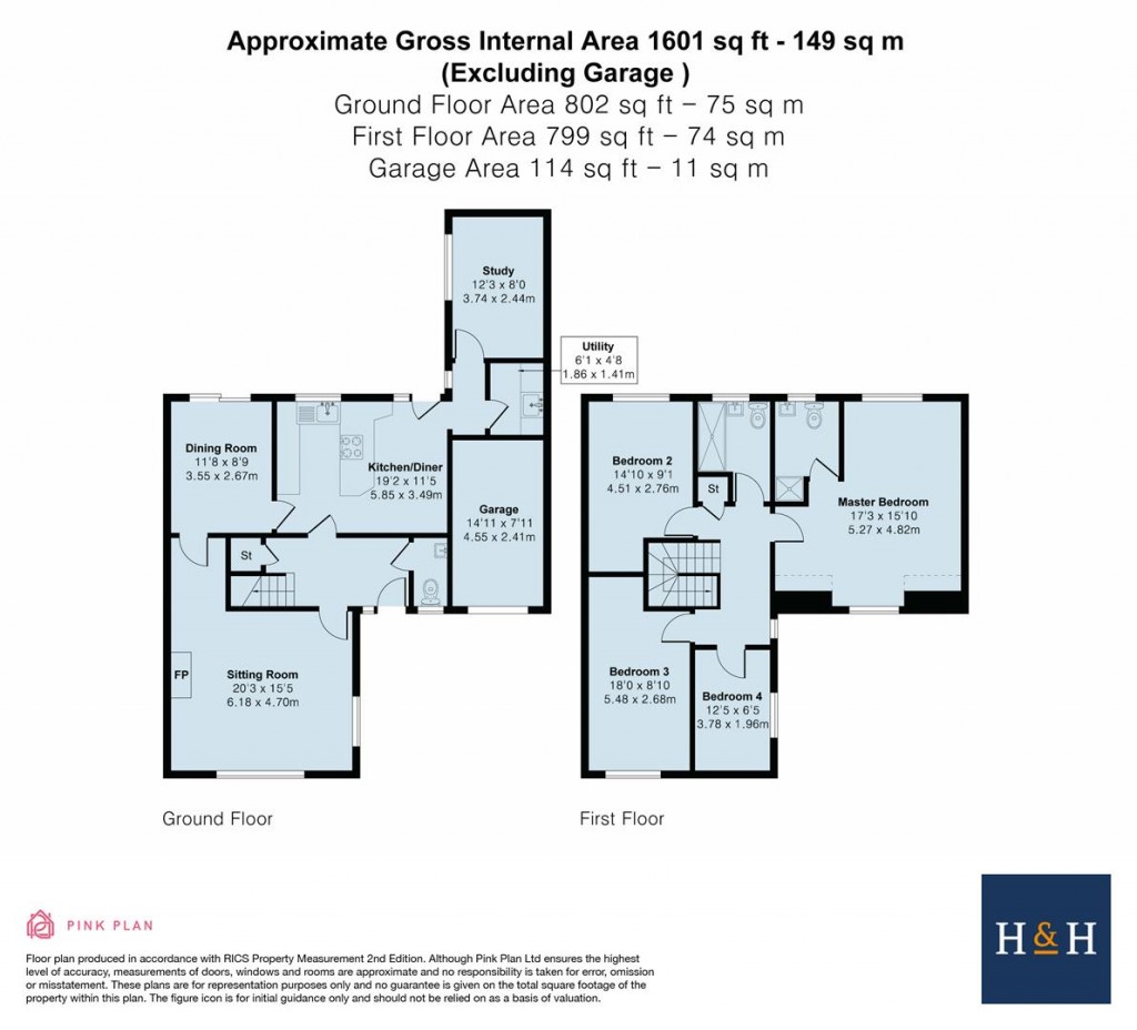 Floorplans For Arden Close, Daventry, NN11