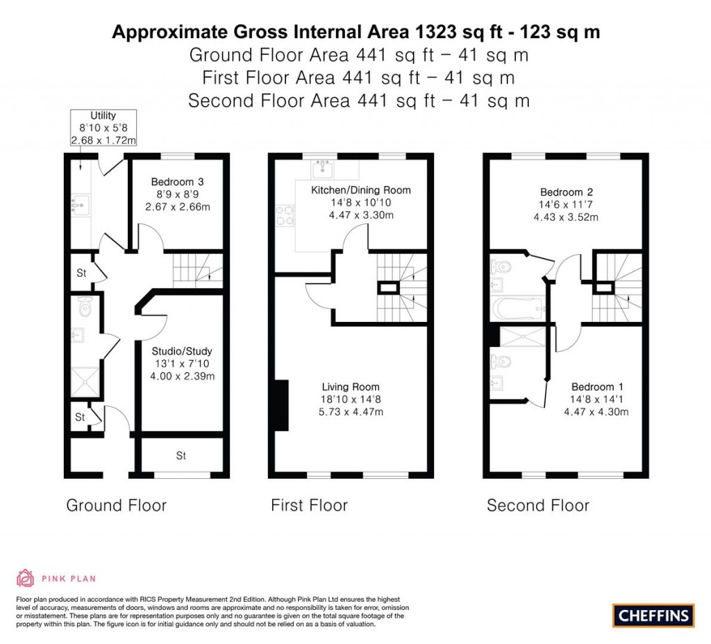 Floorplans For Orford Close, Ely