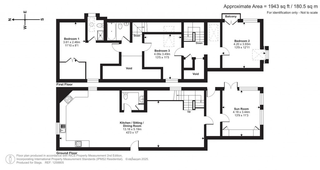 Floorplans For 4 Huntsham Court Stables, Huntsham, Tiverton