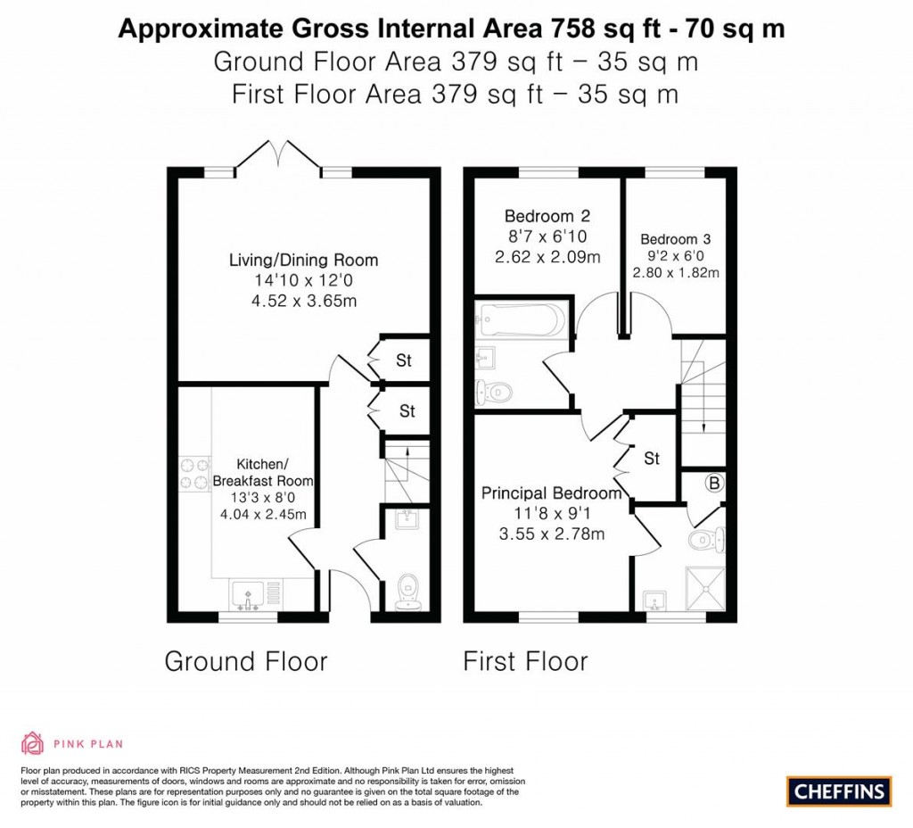 Floorplans For Brickfields Drive, Haverhill