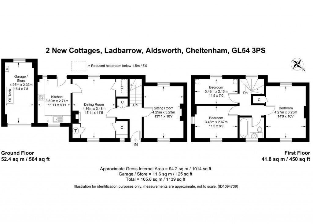 Floorplans For Aldsworth, Gloucestershire