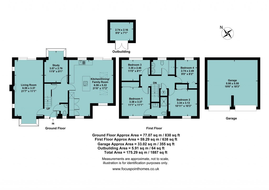 Floorplans For Painters Close, Bloxham