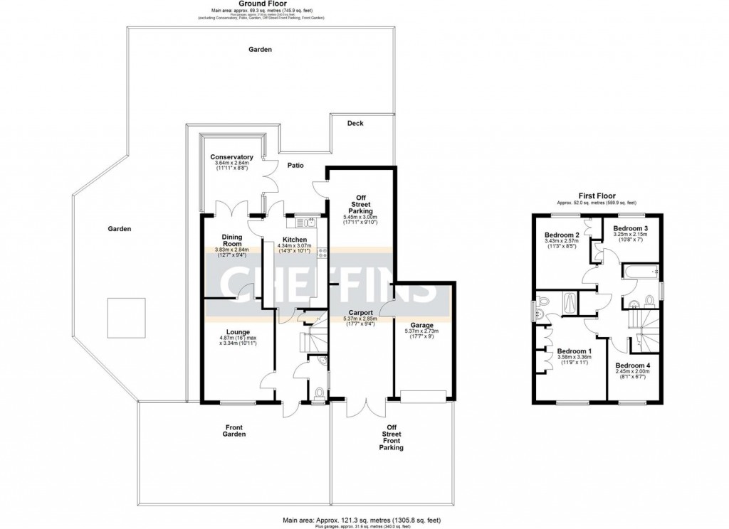 Floorplans For Collier Close, Ely
