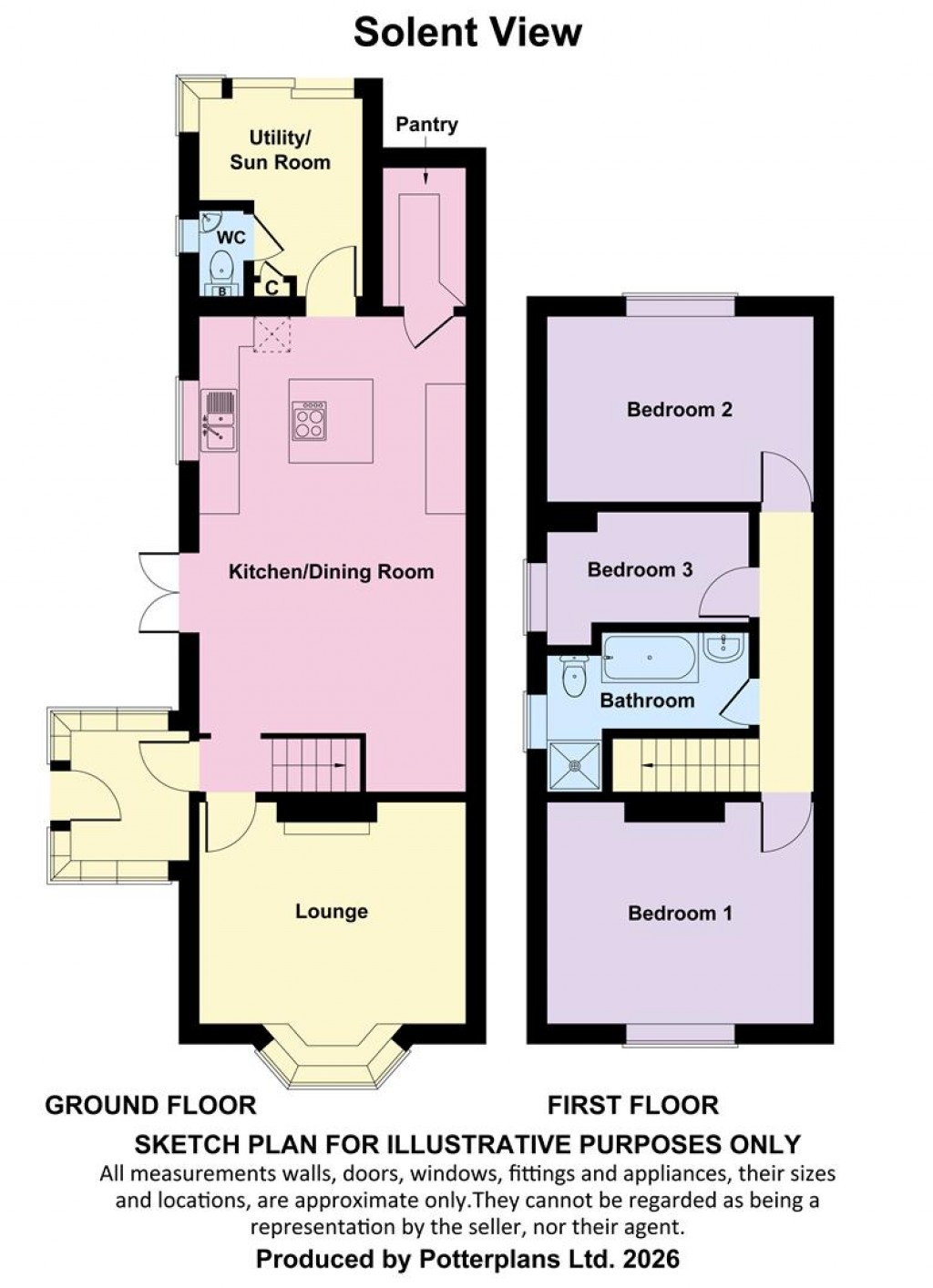 Floorplans For Freshwater, Isle of Wight