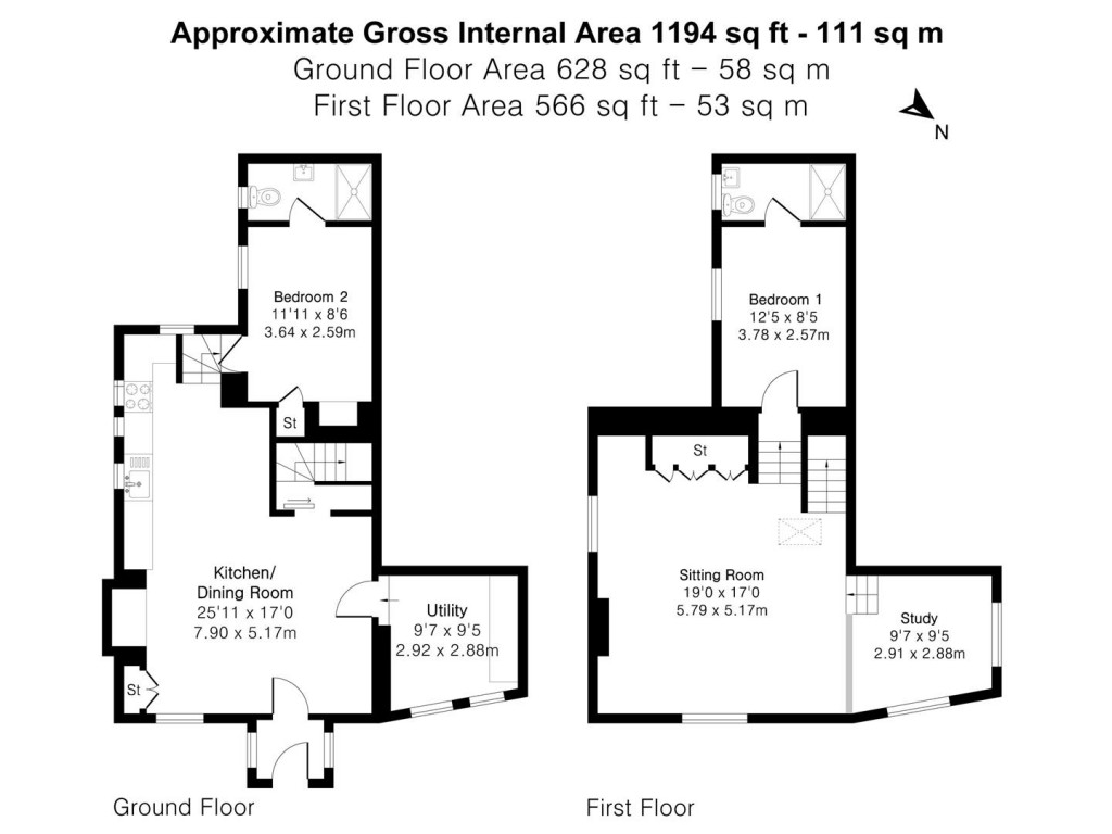 Floorplans For Mill Street, Chagford, Newton Abbot