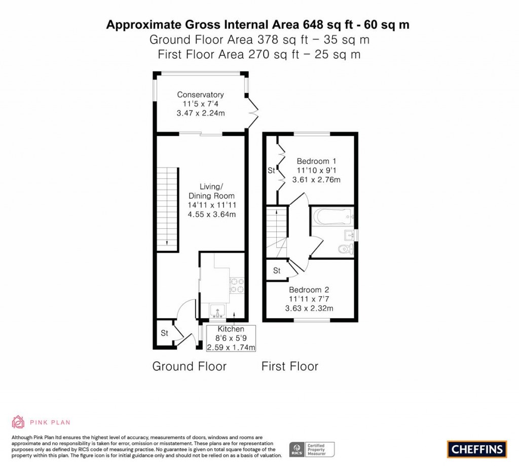 Floorplans For Lucerne Close, Cambridge