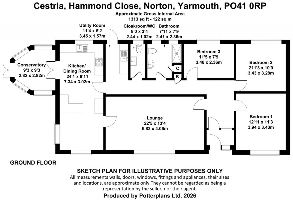 Floorplans For Norton, Isle Of Wight