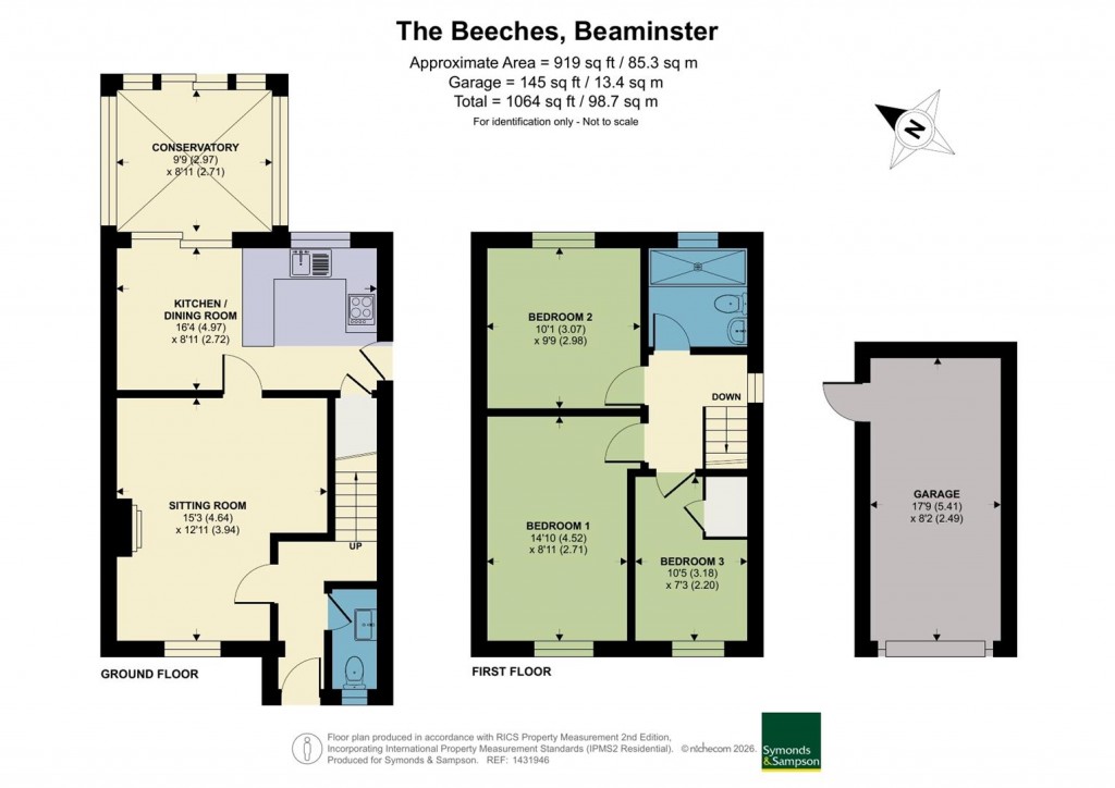 Floorplans For The Beeches, Beaminster, Dorset