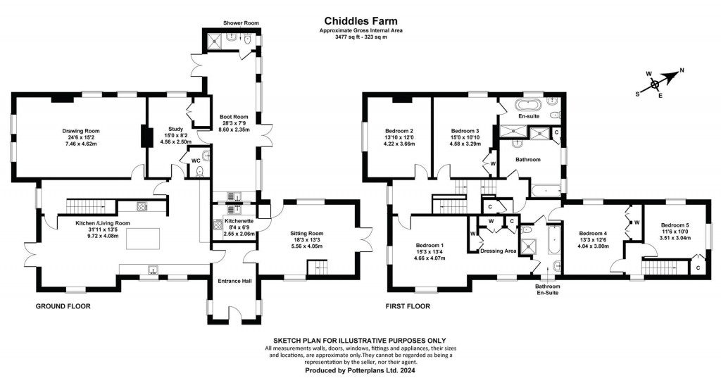 Floorplans For Alverstone, Isle of Wight