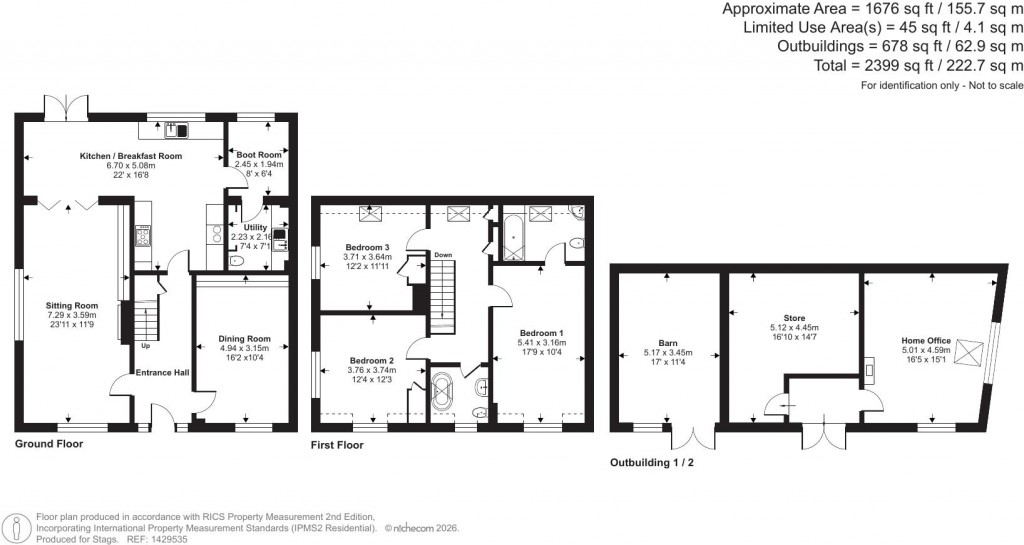 Floorplans For Bradfield, Willand, Cullompton