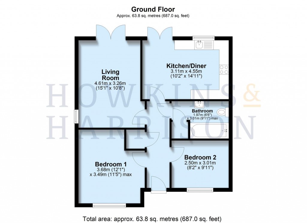 Floorplans For Forest Road, Coalville, LE67