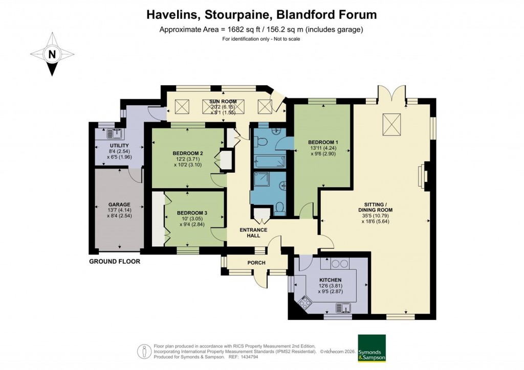 Floorplans For Havelins, Stourpaine, Blandford Forum