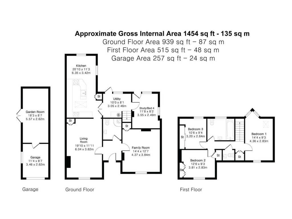 Floorplans For Chapel Road, Weston Colville