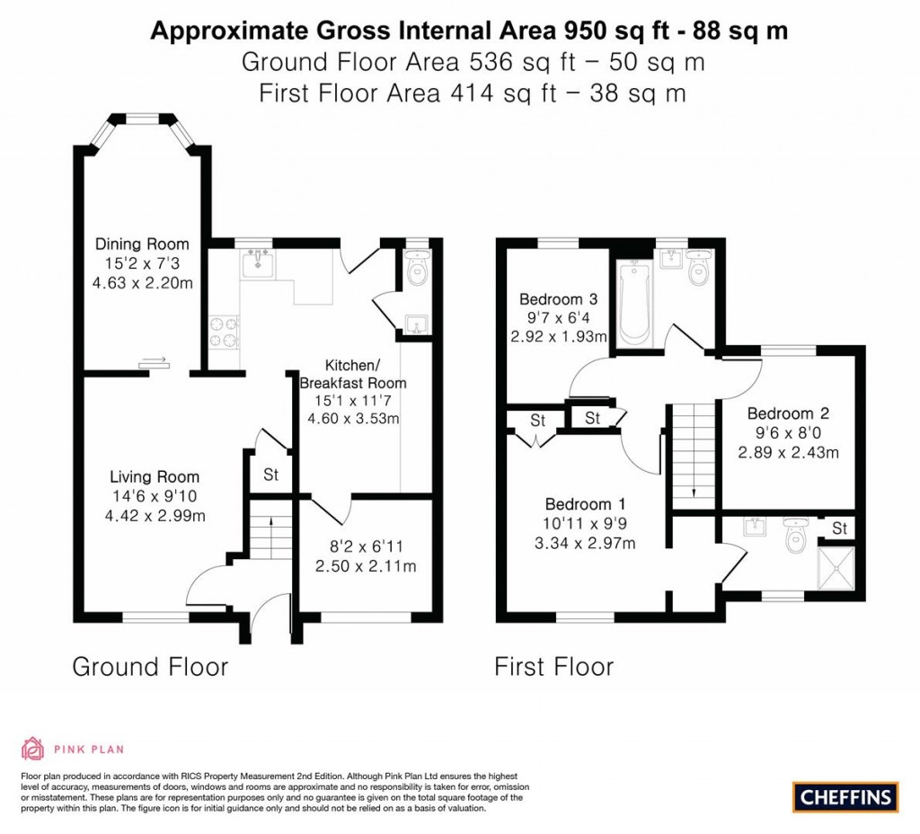 Floorplans For Bosworth Road, Cambridge