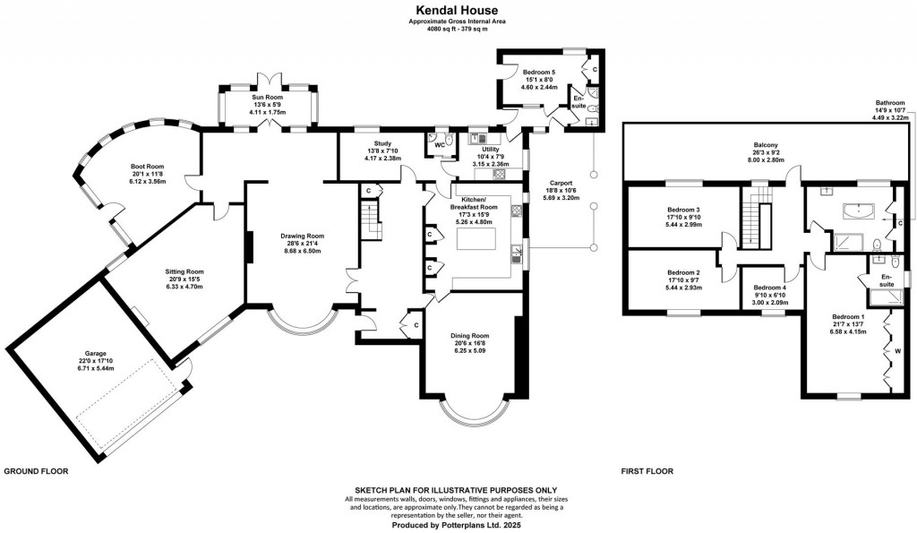 Floorplans For Blackwater, Isle Of Wight