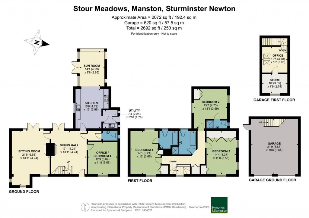 Floorplans For Stour Meadows, Manston, Sturminster Newton