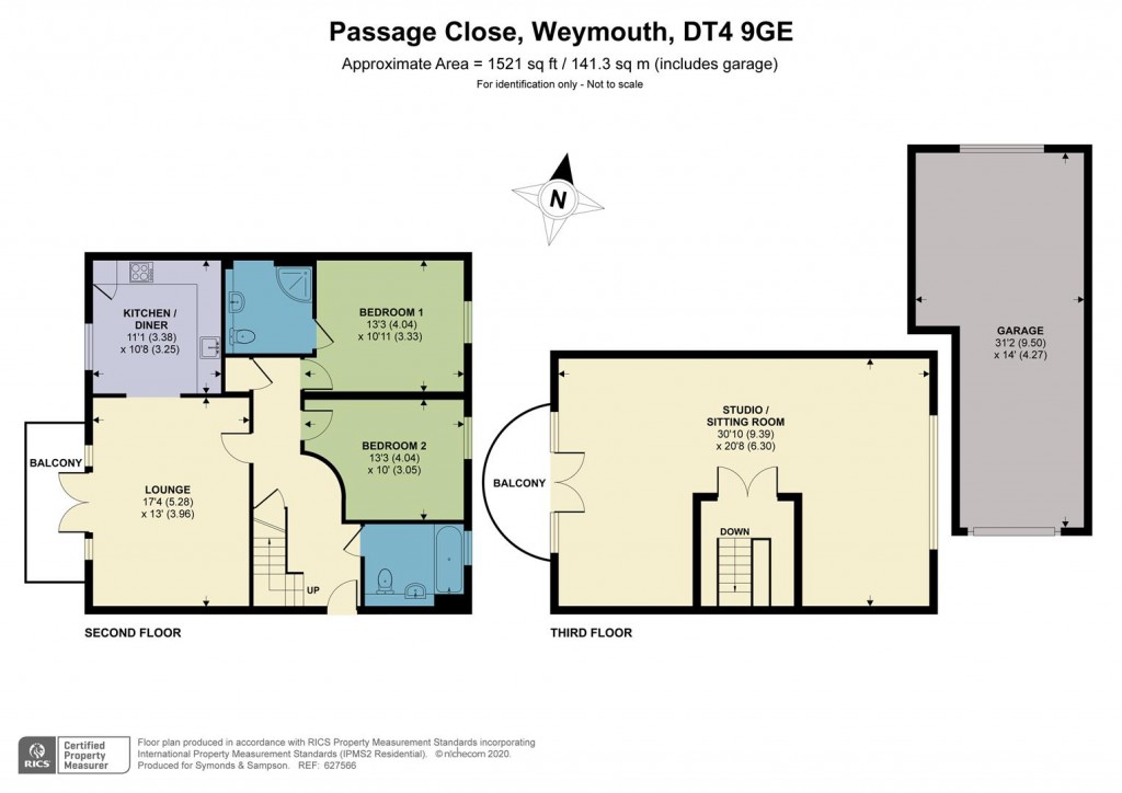 Floorplans For Passage Close, Weymouth