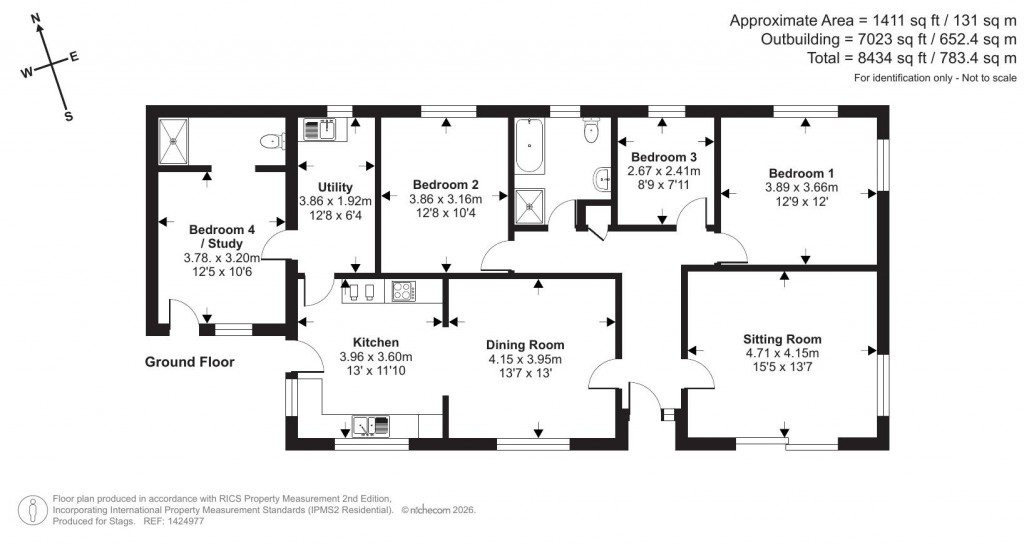 Floorplans For Whitestone, Exeter
